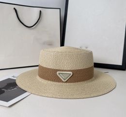 All-match With triangle metal mark straw hat female spring and summer fashion everything holiday beach sunshade top hats