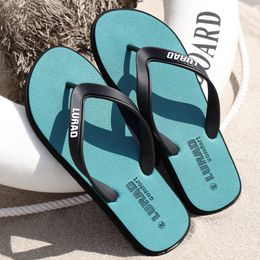 Slippers Mens Flipflops Nonslip Casual Rubber Beach Shoes Trend Men Personalized Deodorization Bathroom 230510