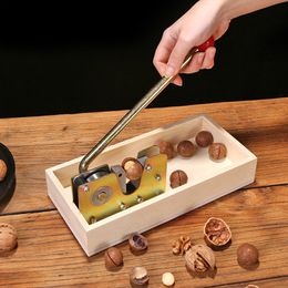 Fruit Vegetable Tools Nutcracker Nut Tweezers Heavy Duty Manual Macadamia Opener Peeling Machine With Durable Metal Handle For Hazelnuts Almonds 230511