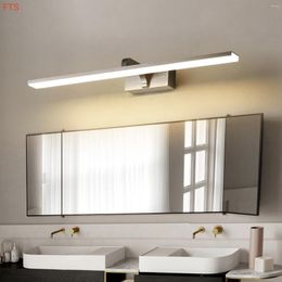 Wall Lamp Mirror Front Led Bathroom Moisture-proof Mural Toilet Strip Aluminium Cabinet Simple