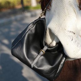 Evening Bags Natural Cowhide Shoulder For Women 2023 Genuine Leather Commuter Bag Bolso Mujer Lady Crossbody Luxury Designer Handbag