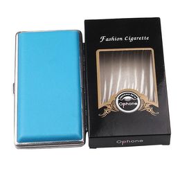 Smoking Pipes New Long Form Leather Bag Metal Cigarette Box Personalised and Fashionable