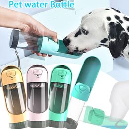 Feeding Dog Water Bottle Outdoor Drinking Feeder Travel Pet Feeding Cup Bowl Cat Water Dispenser Leak Proof Filter for Small Large Dogs