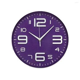 Wall Clocks 12 Inch Clock Non-Ticking Battery-Operated Pointer Timepiece Simple Decorative Modern Living Room Large Hanging