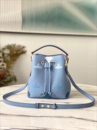 5A Designer Tasche Vintage Rindsleder Totes Frauen Schulter Umhängetaschen Top Qualität Designer Luxus Handtaschen Eimer Tasche Dame Geldbörsen