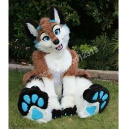 Adult size Husky Dog Wolf Fox Mascot Costume Fancy dress carnival theme fancy dress Plush costume