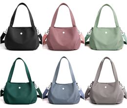 LL-1653 Tote Bags Women Handbag Outdoor Sports Shoulder Bag Travel Casual Cross Body Pack Nylon Shopping Bags Stuff Sacks