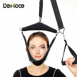 Back Massager Hanging Neck Traction Kit Adjustable Cervical Belt Breathable Sling Tractor Stretch Care Correction Stretcher 230511