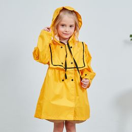 Rain Gear kids raincoats for girls for waterproof windproof rainwear hat eaves design breathable comfortable high quality poncho raincoat 230511
