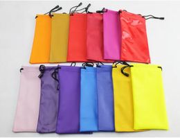 Best Selling 18*9cm waterproof sunglasses pouch soft eyeglasses bag glasses case many colors mixed fee DHL