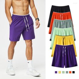 Running Shorts 2023Men's Quick Dry Gym Sportswear Man Pants Five-Point Basketball Sports Clothes With Drawstring Pockets