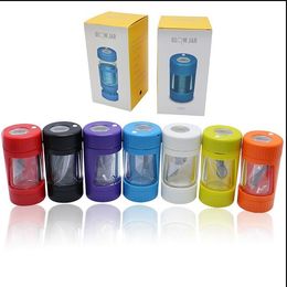 Smoking Pipes Luminous cigarette holder, ground cigarette storage, glass jar storage box