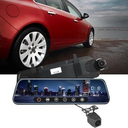 Car Dvr 10 Inch Screen Car Camera Rear View Mirror FHD1080P Front Rear Back Recorder Driving Can DVR Night Lenses Camera Vision Up X7V5