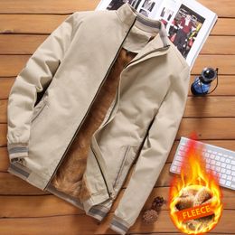 Men's Jackets Fleece Mens Plus Size Casual Men Bomber male Outerwear and Coats Male for Clothing Brand 230511
