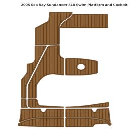 2005 Sea Ray Sundancer 310 Swim Platform Cockpit Pad Boat EVA Foam Teak Floor