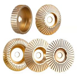 Finishing Products 5PCS/Set Wood Grinding Polishing Wheel Rotary Disc Sanding Carving Tool Abrasive Tools For Angle Grinder 22mm Bore 230511