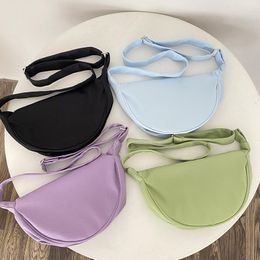 Evening Bags Solid Colour Women's Hobos Messenger Bag Simple Design Female Shoulder Crossbody Casual Purse Phone Pouch Fashion Handbags