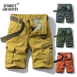 Men's Shorts Spring SummerRelaxed Fit Breeches Bermuda Casual Short Pants Clothing Social Cargo Short Men 230511