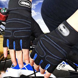 Sports Gloves Men gym gloves half finger cycling gloves pro fitness weight lifting training body building sports exercise bike gloves nice P230512