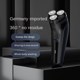 Electric Shavers Electric Shaver Rechargeable Razor Shaving Knife Whisker Knife Household Portable Floating Three Tip Water Wash 230511