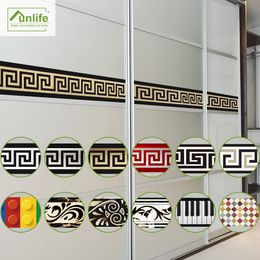 Party Decoration Funlife 10200cm Original Design Geometric Pattern Diy Removable Waterproof PVC Wall Border Stickers for Home Decors 230510