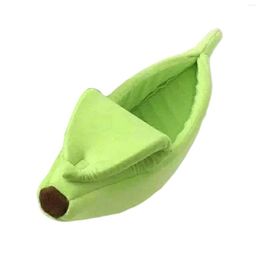 Cat Beds Cute Bed Banana-shaped Soft Cuddle House Lovely Pet Supplies For Kittens Small Dogs Products LBS