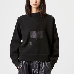 Fransız Im Designer Giyim 23 Yeni Mektup Baskılı Üçgen Yaka Sweatshirt Kadınlar Günlük Uzun Kollu Yün Dairesi Hoodie