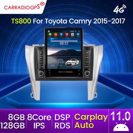 Android 11 Car Dvd Radio Stereo for Toyota Camry 2015-2017 GPS Navigation Android Auto 4G WIFI Carplay Cam Player 2 Din DVD