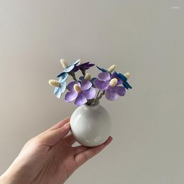 Vases Ceramics Flower Vase For Home Decor Glass Terrarium Plants Table Ornaments Desktop Nordic