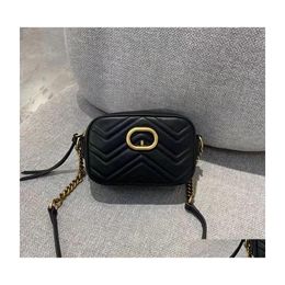 Wallets Original High Quality Women Tote Fashion Designer Luxury Handbags Purses Soho Camera Bag Brand Classic Style Genuine Leather Dh3Mb