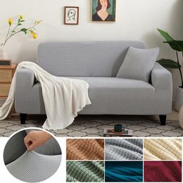 Chair Covers Jacquard Sofa Cushion Cover Elastic Polar Fleece Furniture Protector Removable All-inclusive Stretch Couch