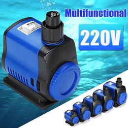 Pumps Ultra Silent Submersible Aquarium Water Pump for Fish Tank Fountain Garden Pond Rockery Adjustable Water Philtre Pump 5003500L/h