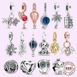 925 silver beads charms fit pandora charm Summer Collection Plum Blue Globe Charm