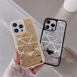 Top Designer Shiny Phone Cases For iPhone 14 13 12 Pro Max 14Pro 14ProMax 13Pro Luxury Diamond-encrusted Mobile Back Cover Cellphone Case