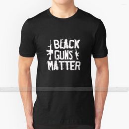 Men's T Shirts Black Guns Matter - Funny Humour Parody For Men Women Shirt Print Top Tees Cotton Cool S 6XL Go