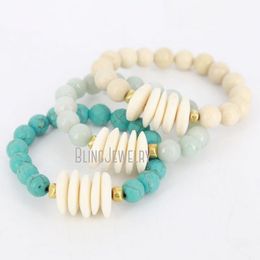 BM22779 Coastal Jewelry Tribal Beaded Wristlet Bohemian Beachy Bone Bracelet Nature Witch Balancing Energy Bone jewellery