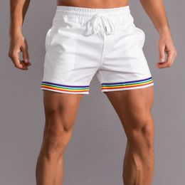 Men's Shorts Fashion Man Rainbow Male Shorts 230511