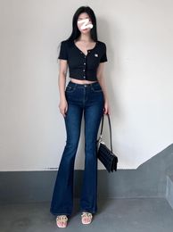 Women's Jeans Spring Summer Fashion Casual Office Lady Cotton Stretch Brand Female Women Girls Flare