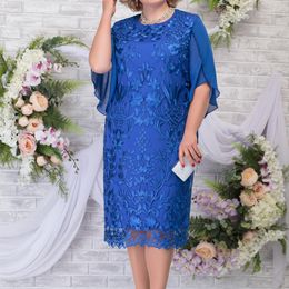 Plus size Dresses Size African for Women 2023 Lace Embroidery Office Lady Banquet Church Party and Guest Wedding Vestidos 230510