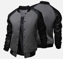 Men's Jackets ZOGAA Mens Baseball Jacket Autumn Fashion Cool Outwear Jacket Patchwork Stand Collar Casual Slim Fit Jackets and Coats for Men 230511