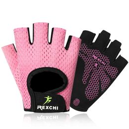 Sports Gloves Breathable Fitness Gloves Gym Weightlifting Yoga Bodybuilding Training Sports Thin Non-slip Half Finger Cycling Gloves Equipment P230516