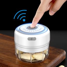 Fruit Vegetable Tools Cordless Portable Electric Mini Garlic Crusher Masher USB Charging Food Onion Chopper Vegetable Cutter Kitchen Gadgets 230511