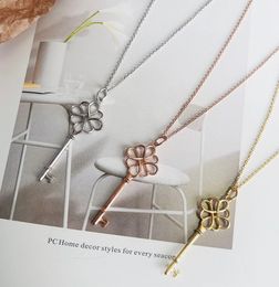 new sliver gold luxury Classic chain key initial necklaces for women girls mom daughter designer jewelry girlfriend Party Wedding gifts Birthday Mother day cool