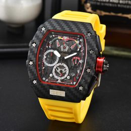 Professional Super mechanical chronograph wrist watches Rm50-03 New Hollow Men's Personalized Waterproof Glow Designer Amazing High quality