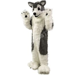 new Wolf Dog Husky Mascot Costumes Halloween Fancy Party Dress Cartoon Character Carnival Xmas Easter Advertising Birthday Party Costume