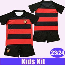 23 24 Sport Club do Recife Kids Kit SABINO LUCIANO Camisetas de fútbol EWERTHON CHICO FELIPINHO FABINHO WANDERSON Home Child Suit Footall Camisetas