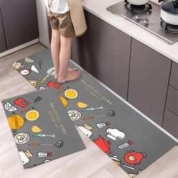 Carpets Modern Kitchen Mat Entrance Doormat Decoration Living Room Carpet Home Bedroom Bedside Hallway Floor Bathroom Anti-Slip Foot Rug 230511