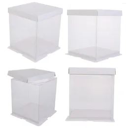 Gift Wrap Box Cake Boxes Cupcake Transparency Transparentcontainer Inch Large Wedding Birthday Clear Packaging Extra Favor Party