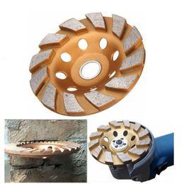 Finishing Products 4 Inch 8 Holes HGS Segment Grinding Machine Wheel Diamond Grind Cup Disc Concrete Granite Stone Grinder DIY Power Tool 230511
