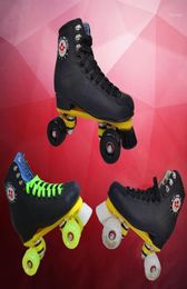 Schwarze Profi-Rollschuhschuhe Aggressive Skates 4 Räder Skeelers Herren Skating-Zubehör BI50SS Inline8183632